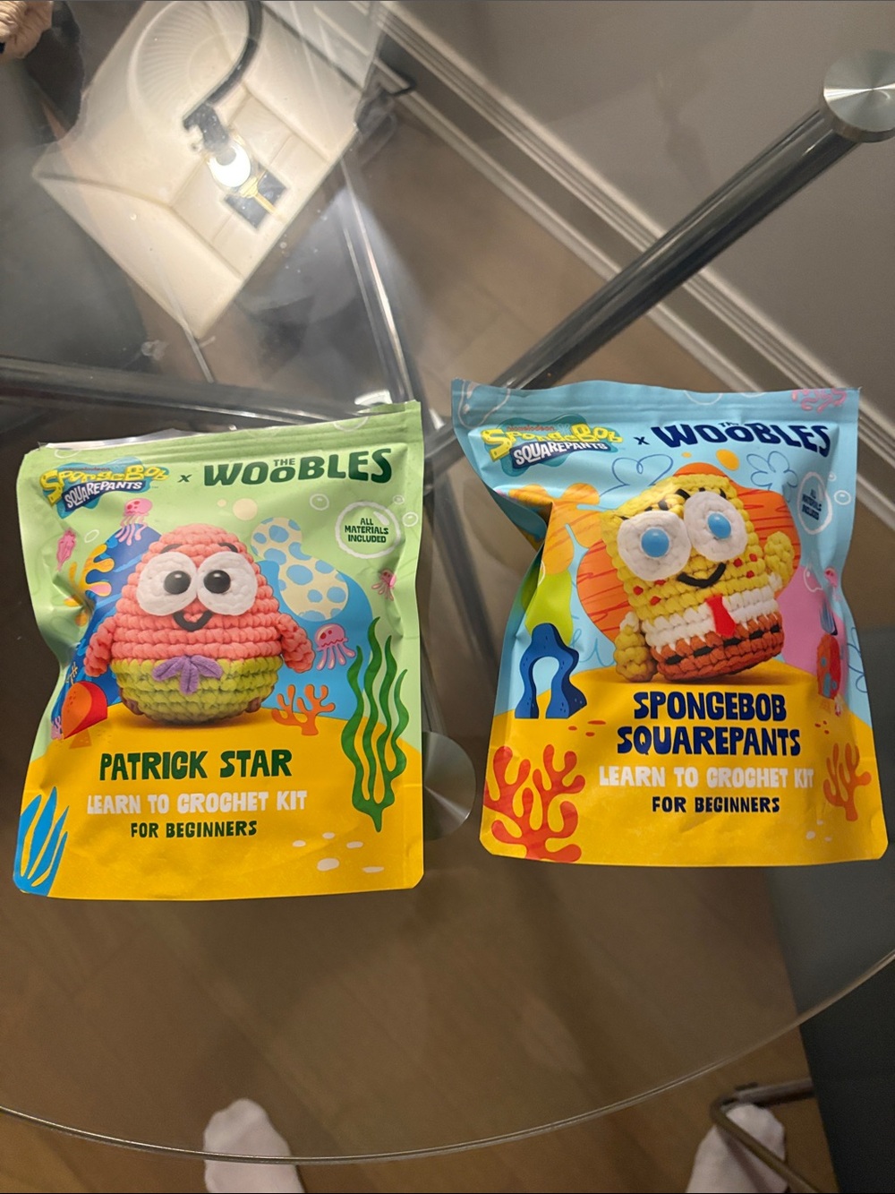The Woobles SpongeBob SquarePants & Patrick Star Crochet Kits - Yellow & Pink